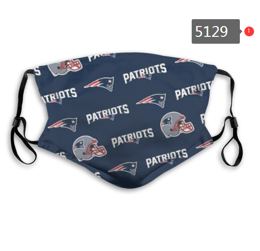 2020 NFL New England Patriots #4 Dust mask with filter->nfl dust mask->Sports Accessory